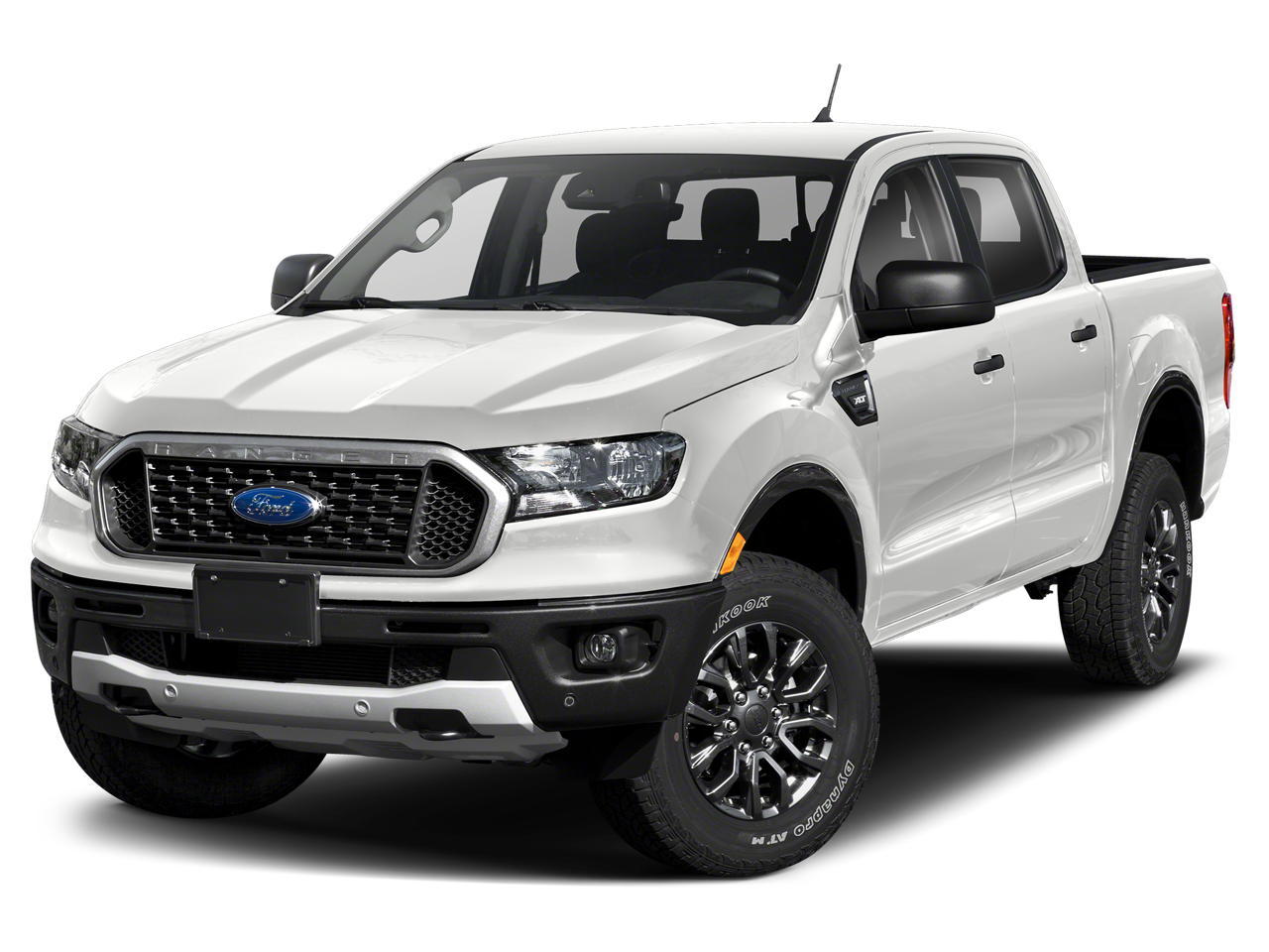2019 Ford Ranger XLT in Chili Pepper Red — front three-quarter view