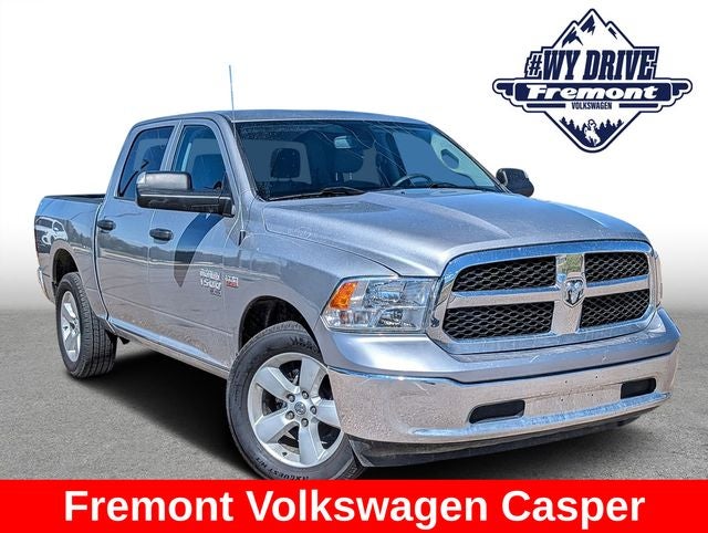 2023 RAM 1500 Classic SLT in Billet Silver Metallic Clearcoat — front three-quarter view