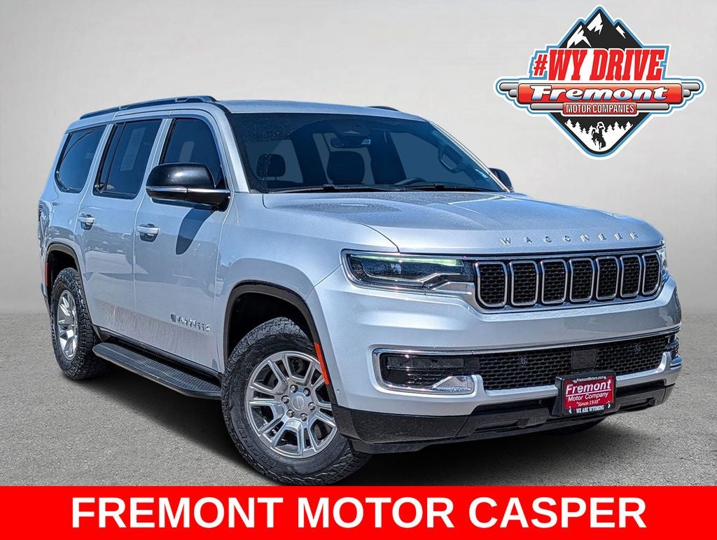 2024 Jeep Wagoneer Base in Silver Zynith — front three-quarter view