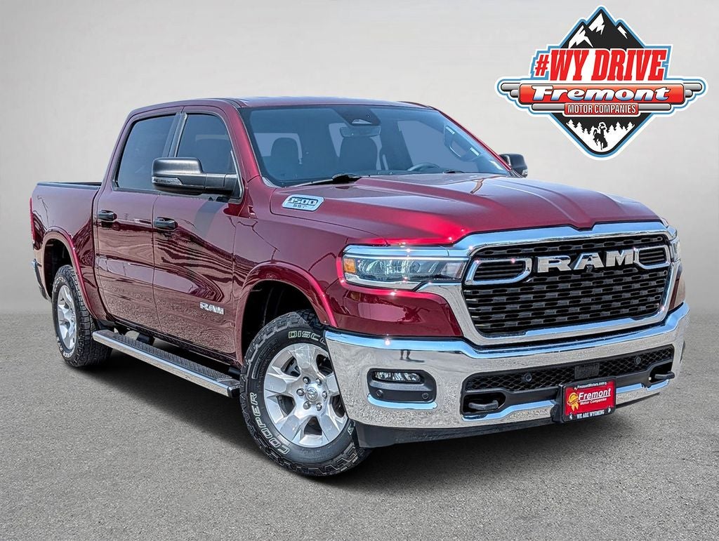 2025 RAM 1500 Big Horn/Lone Star in Delmonico Red Pearlcoat — front three-quarter view