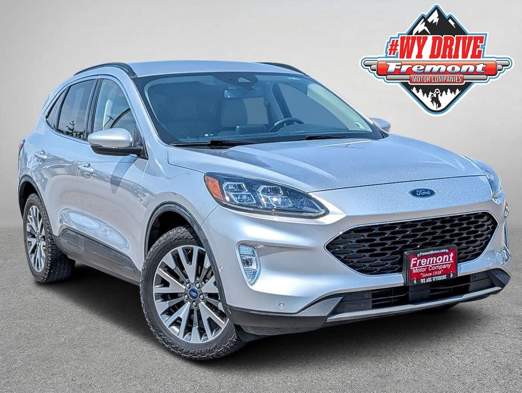 2020 Ford Escape Titanium in Ingot Silver — front three-quarter view