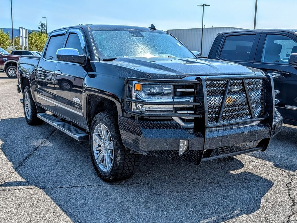 2018 Chevrolet Silverado 1500 High Country in Black — front three-quarter view