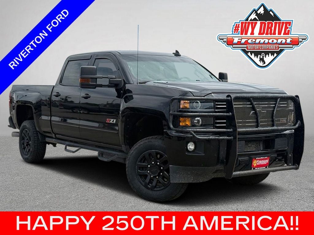2016 Chevrolet Silverado 2500HD LT in Black — front three-quarter view