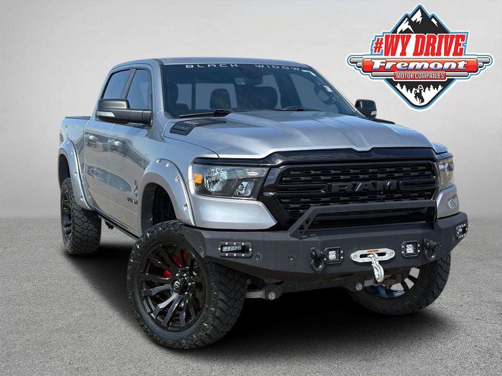 2022 RAM 1500 Big Horn/Lone Star in Billet Silver Metallic Clearcoat — front three-quarter view