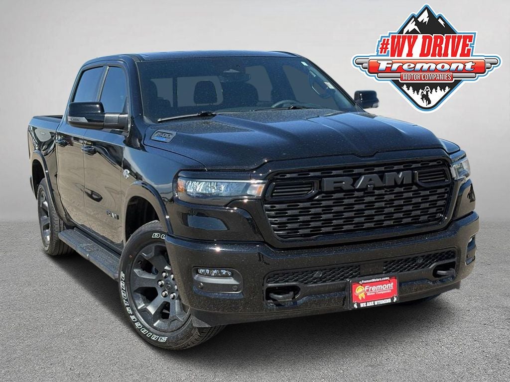 2026 RAM 1500 Big Horn/Lone Star Night Edition in Diamond Black Crystal Pearlcoat — front three-quarter view