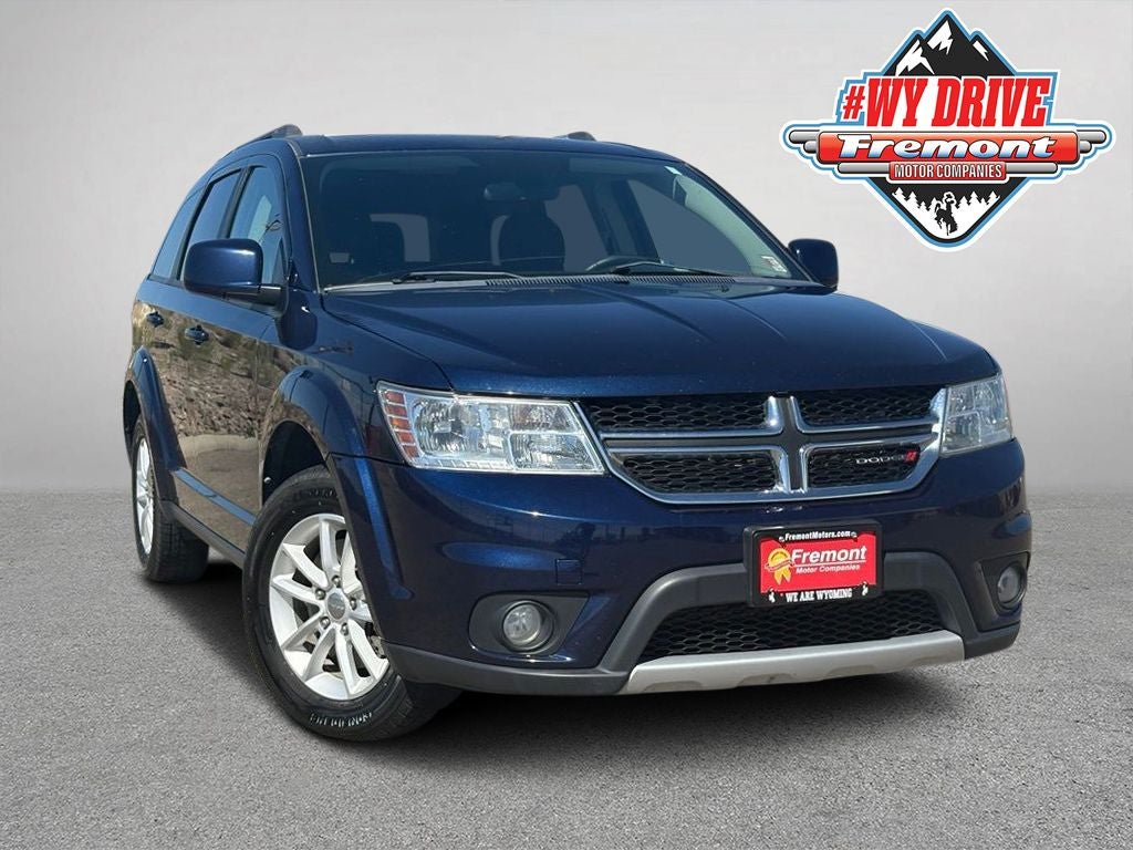 2017 Dodge Journey SXT in Contusion Blue Pearlcoat — front three-quarter view