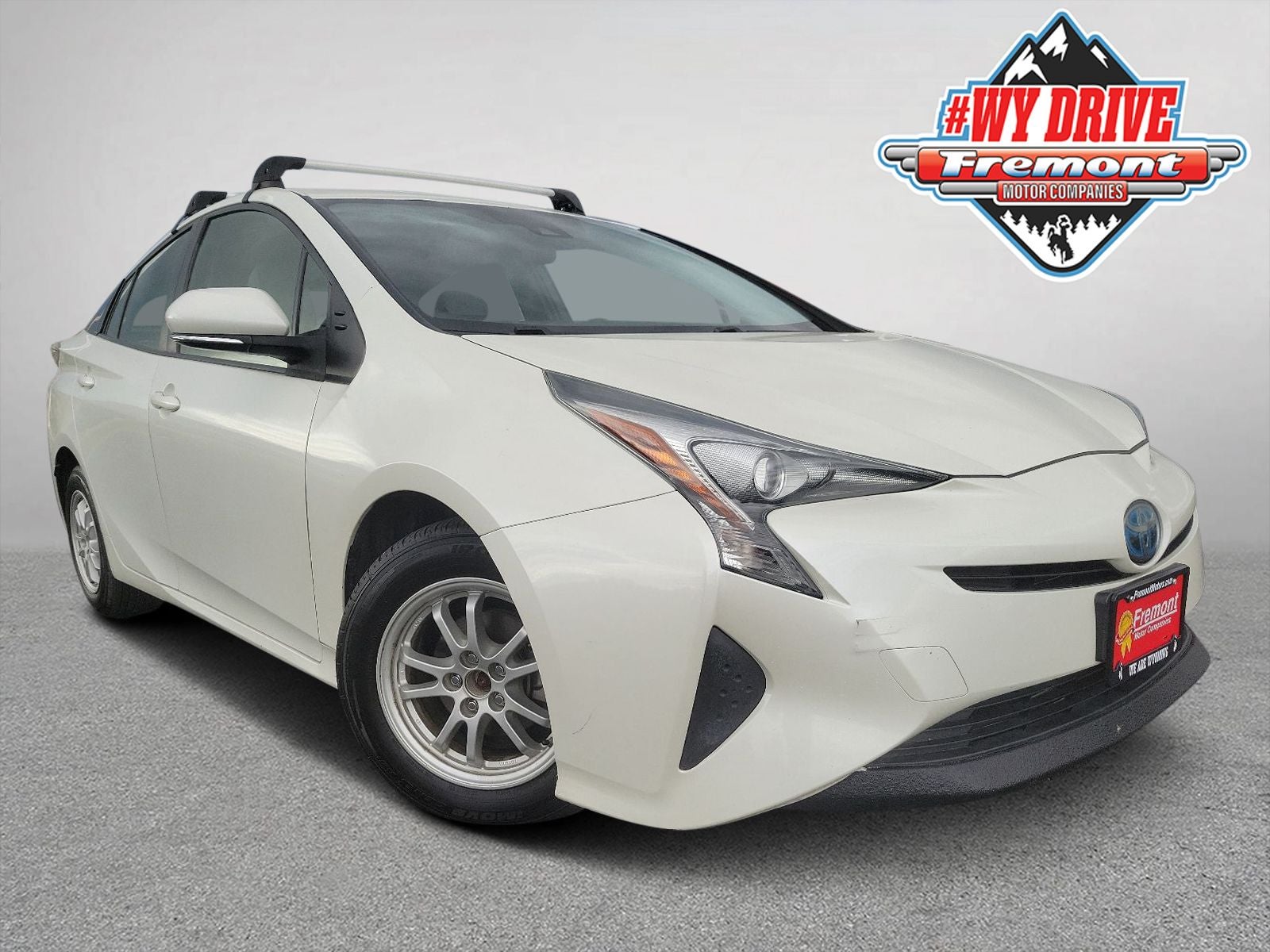 2017 Toyota Prius Two in Blizzard Pearl — front three-quarter view