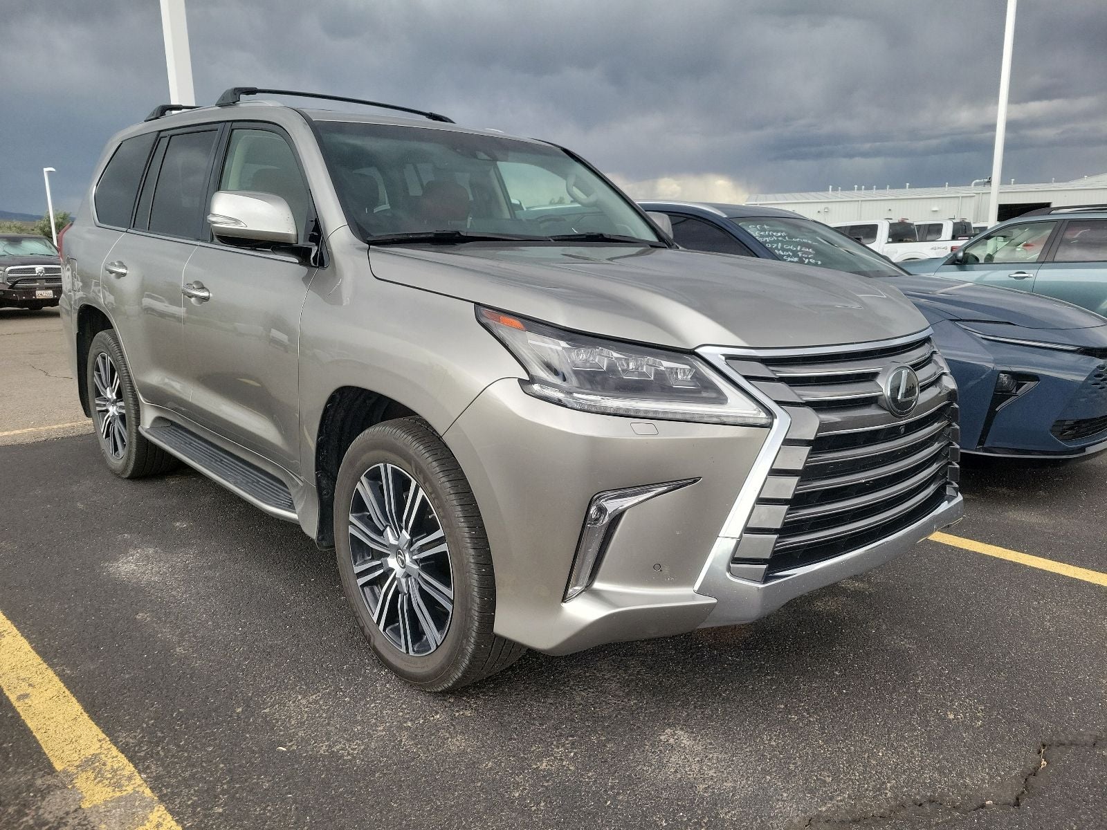 2018 Lexus LX 570 in Tan — front three-quarter view