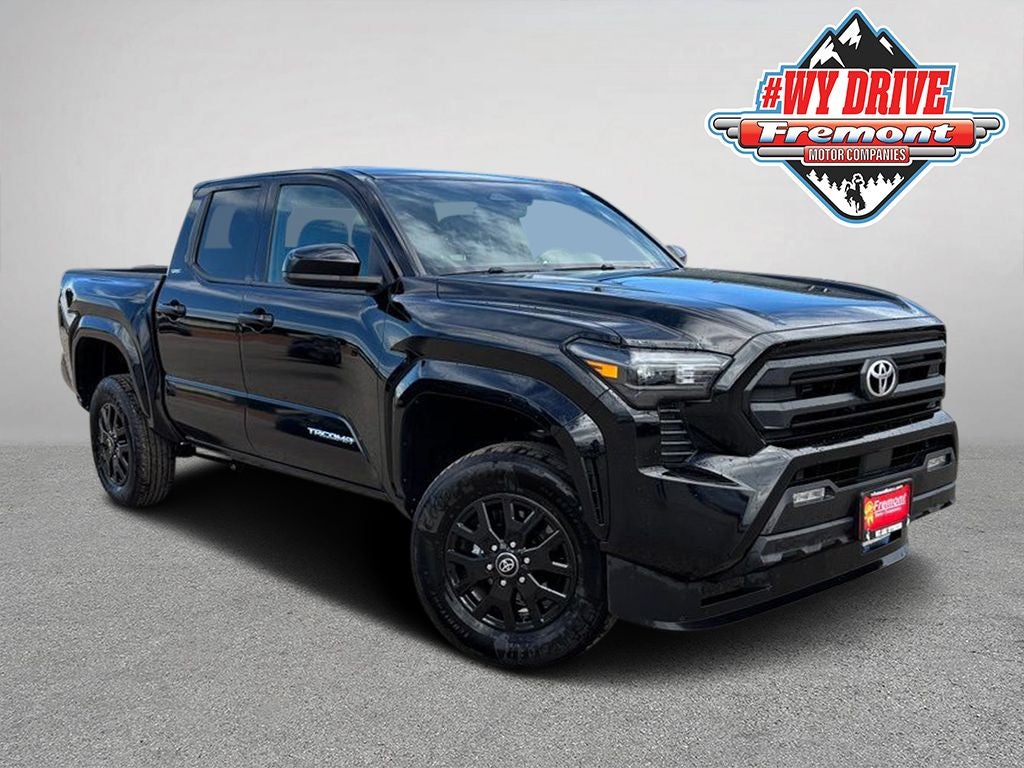 2025 Toyota Tacoma SR5 in Black — front three-quarter view