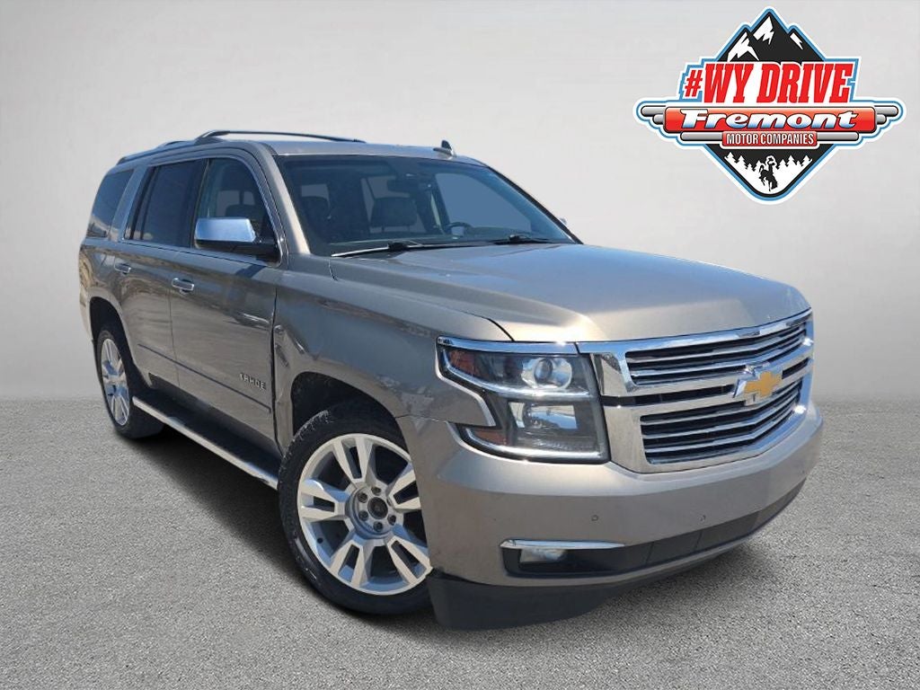 2017 Chevrolet Tahoe Premier in Pepperdust Metallic — front three-quarter view