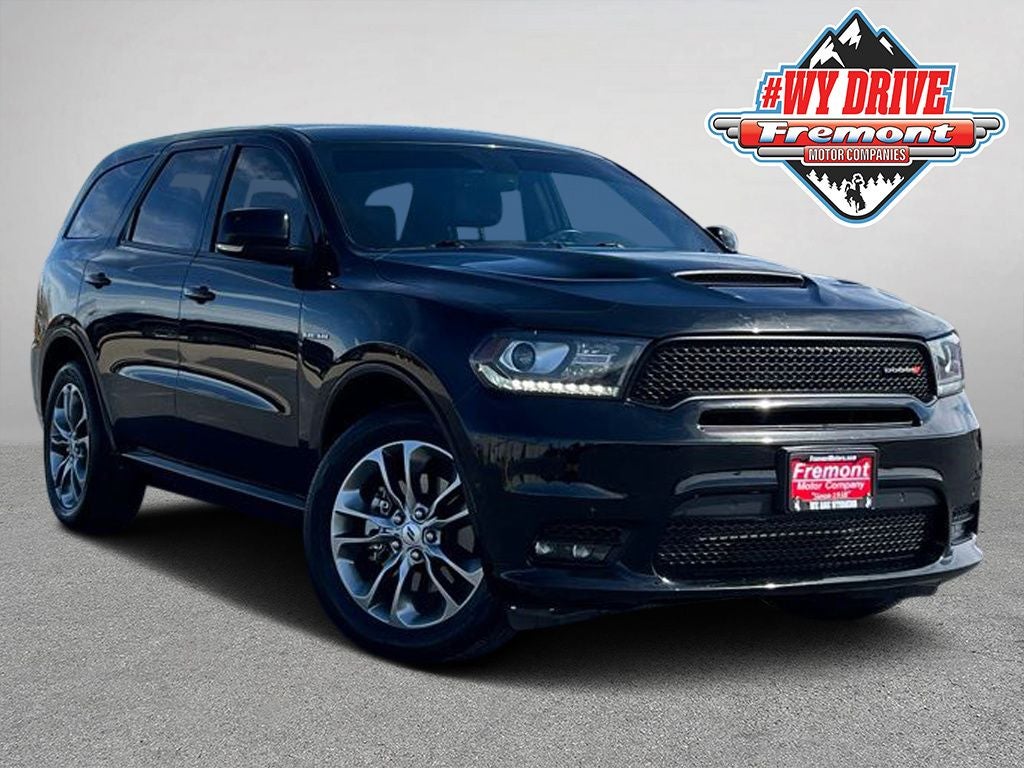 2020 Dodge Durango R/T in Db Black Crystal Clearcoat — front three-quarter view