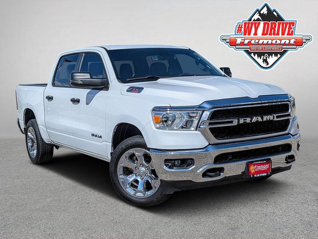 2023 RAM 1500 Big Horn/Lone Star in Bright White Clearcoat — front three-quarter view