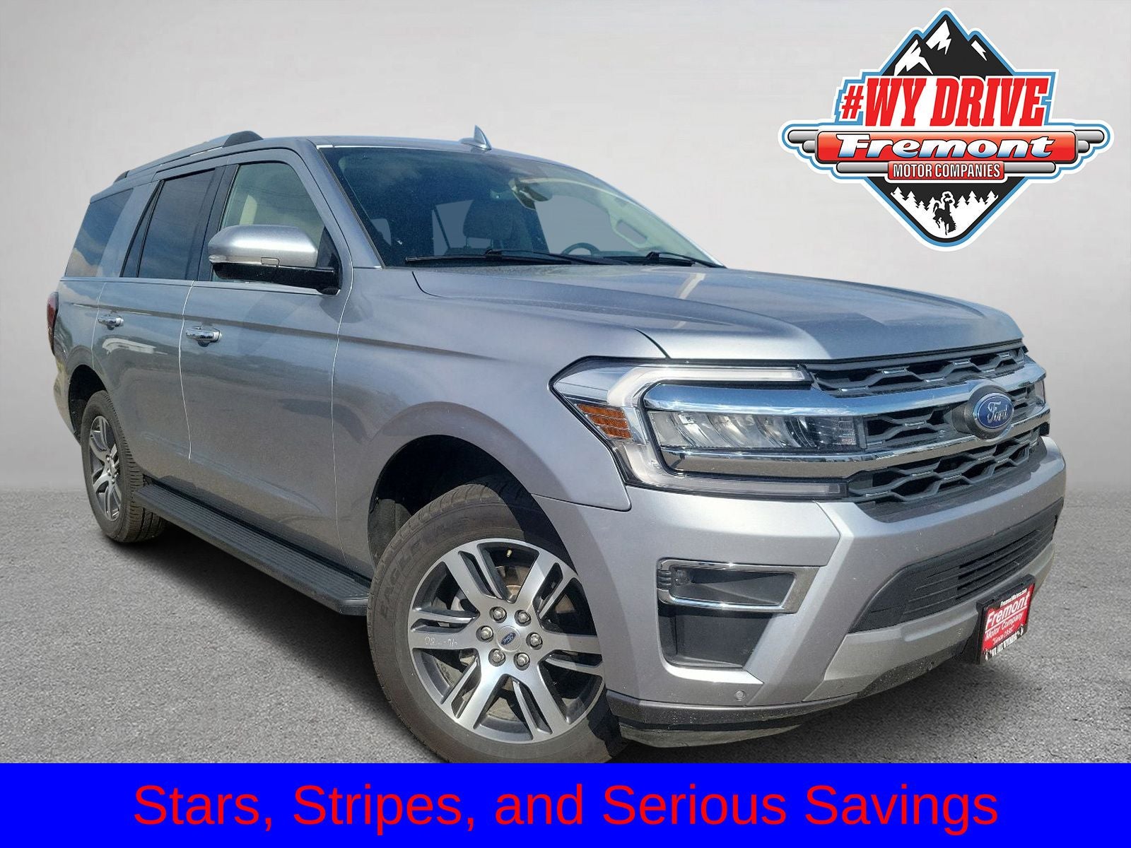 2024 Ford Expedition Limited in Silver Metallic — front three-quarter view